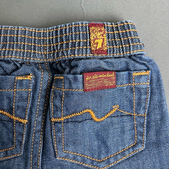 7 for all mankind baby romper footie and jeans size 0-3M - Picture 10 of 10